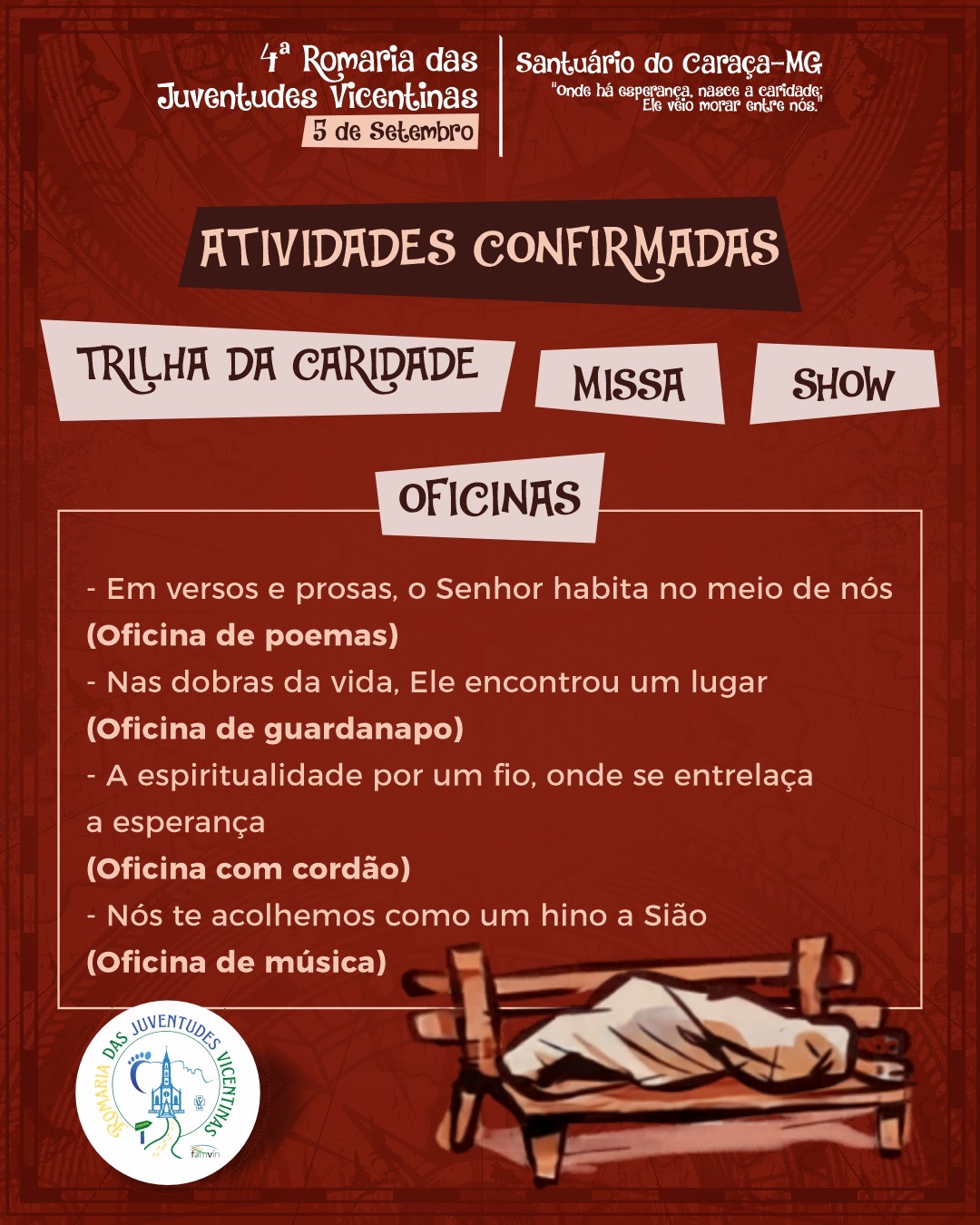 4ª Romaria das Juventudes Vicentinas: fé, esperança e caridade no coração do Caraça